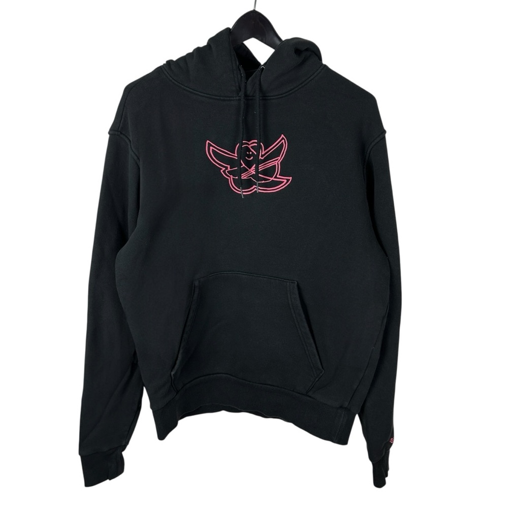 Mens Y2K Adidas Collab Streetwear Angel Center Logo Pullover Hoodie Size M